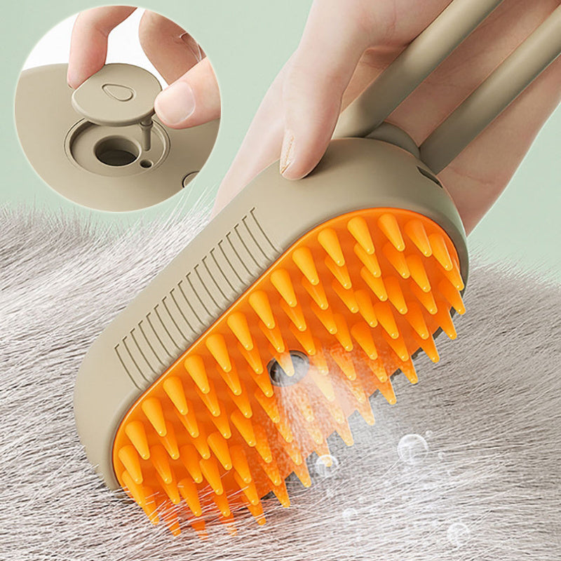 Steam Brush for Dog/Cat 3 In 1