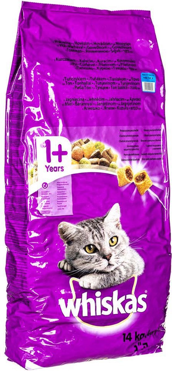 Whiskas - Adult Tuna With Vegetables Kattenvoer 14 KG