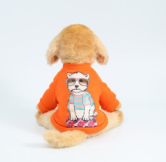 Pet Two Legged Hoodie Poliester Ubrania Dla Psów