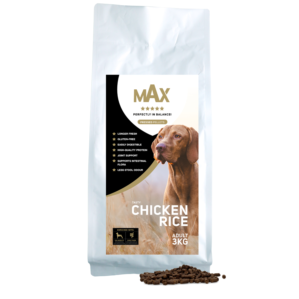 Max Adult Geperste Brokken Kip & Rijst 3 kg