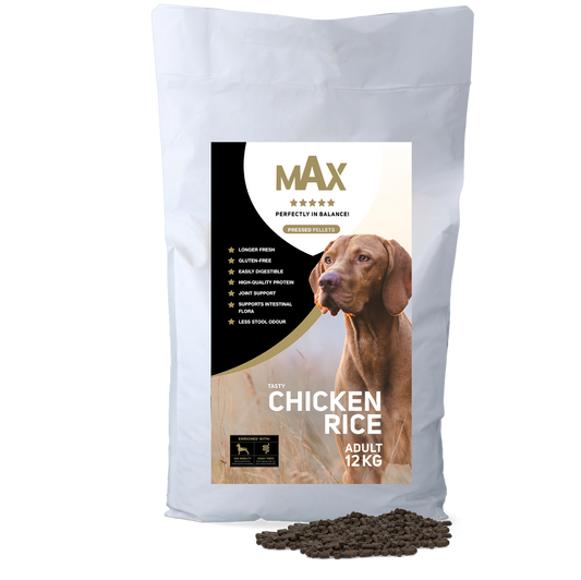 Max Adult Geperste Brokken Kip & Rijst 12 kg