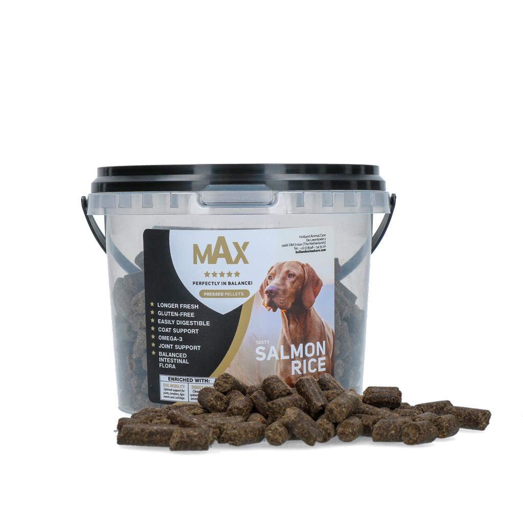 Max Adult Geperste Brokken Zalm & Rijst 400 g