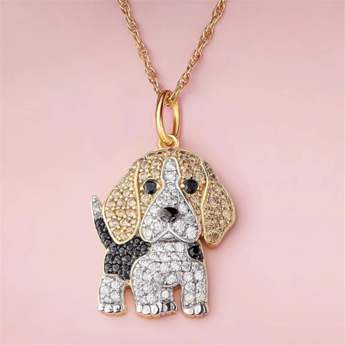 Beagle Pendant Necklace – Elegant Puppy Jewelry Gift