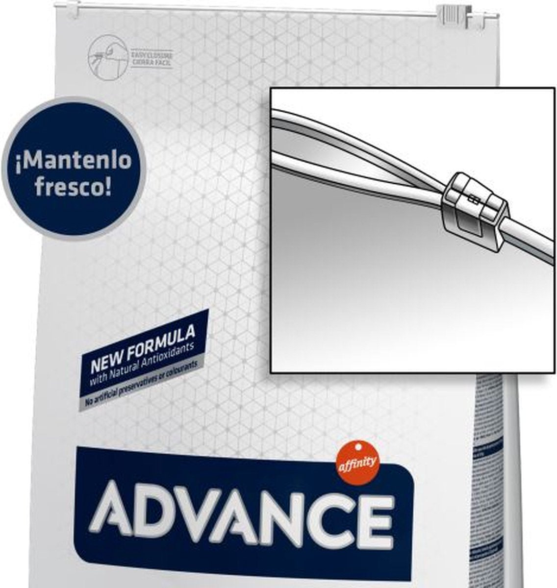Advance - Mini Adult - Hondenvoer verpakking met nieuwe formule en natuurlijke antioxidanten