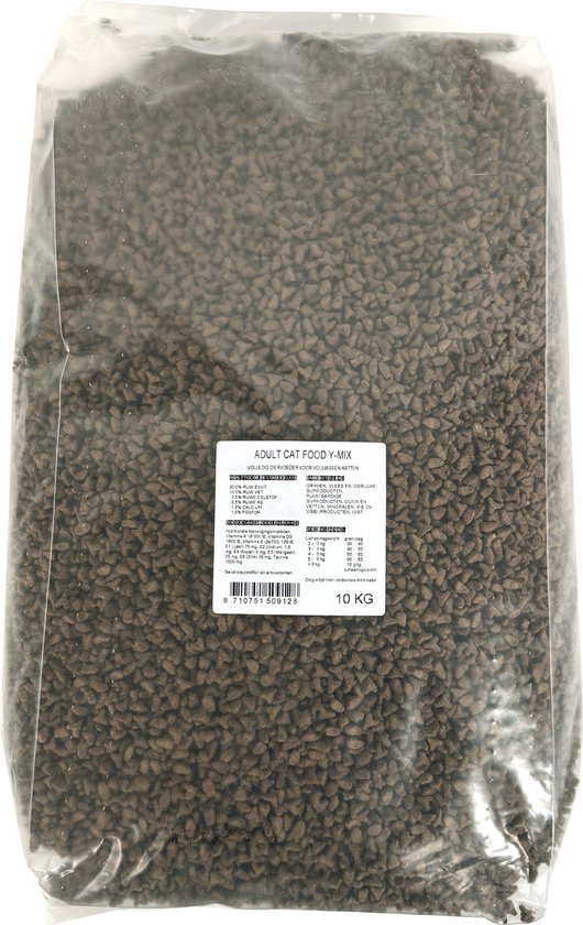 EXCELLENT KAT 4-MIX VLEES GEVOGELTE 10 KG, kattenbrokken verpakt in een zak van 10 kg.