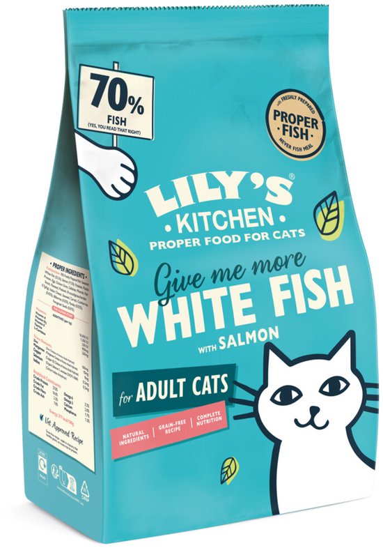Lily's Kitchen Cat White Fish en Salmon 800 gr