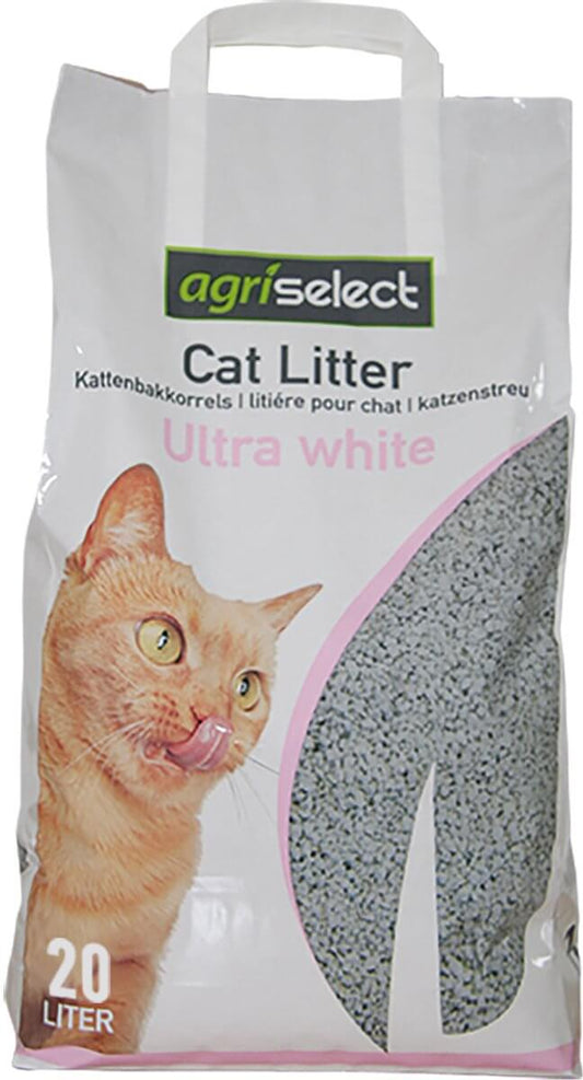 Agriselect kattenbakvulling Ultra white 20L
