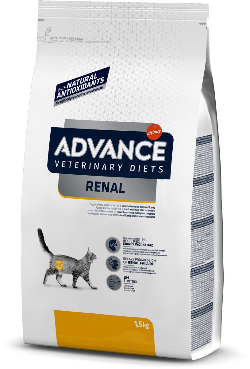 Advance Veterinary Diet Cat - Renal - Kattenvoer in verpakking van 1,5 kg voor katten met nierproblemen.
