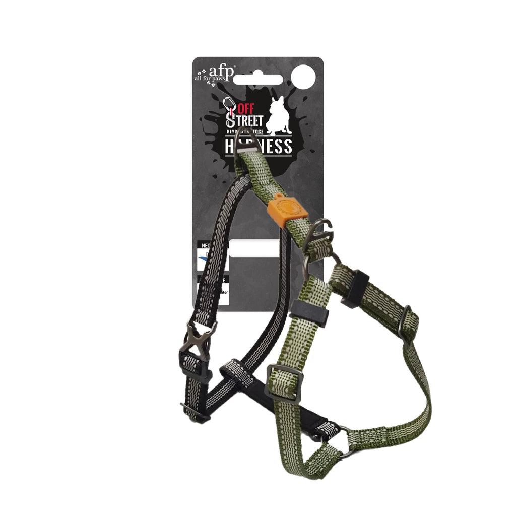 Hond Anti-trek Harness AFP Olijfgroen