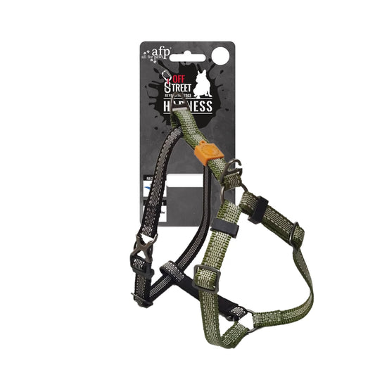 Hond Anti-trek Harness AFP Olijfgroen