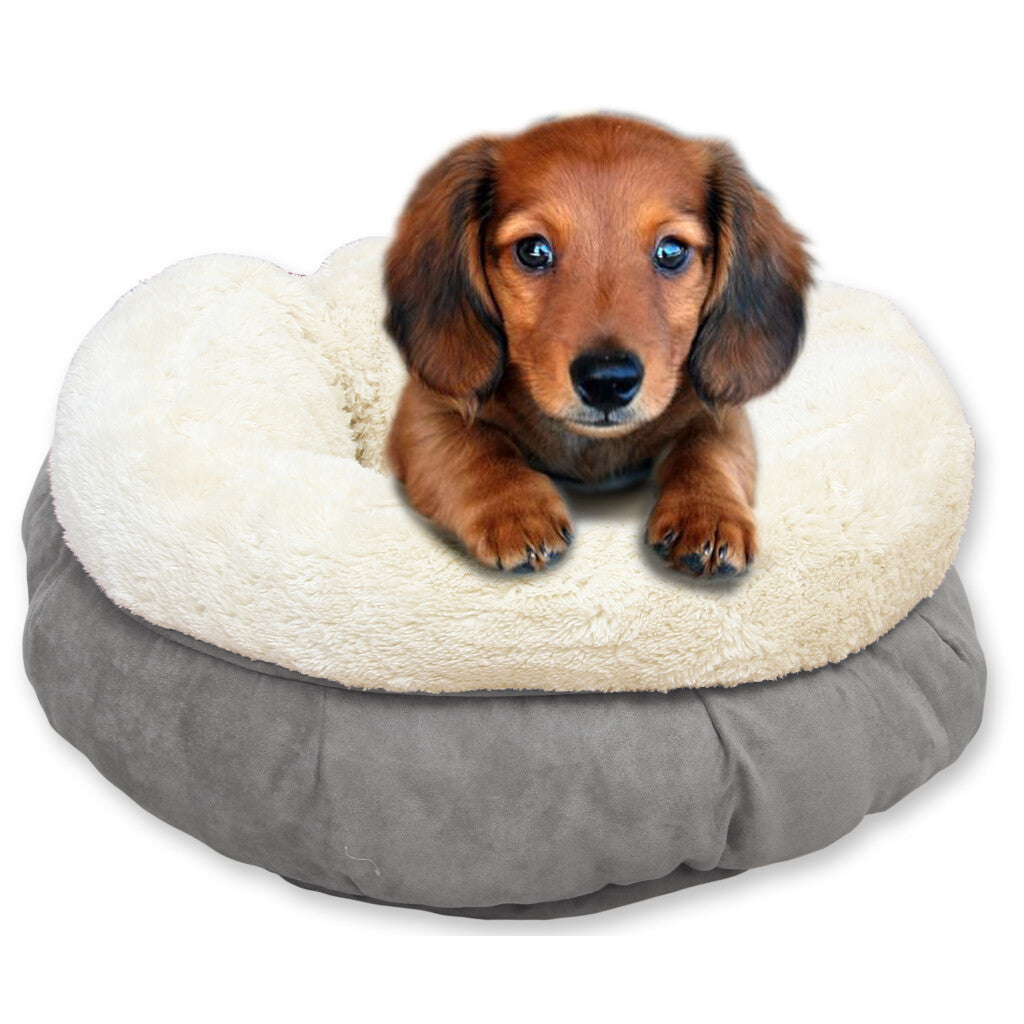 AFP Lambswool - Donut Bed Grijs
