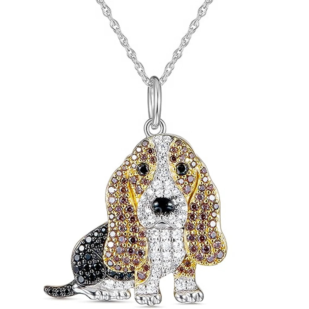 Beagle Pendant Necklace – Elegant Puppy Jewelry Gift