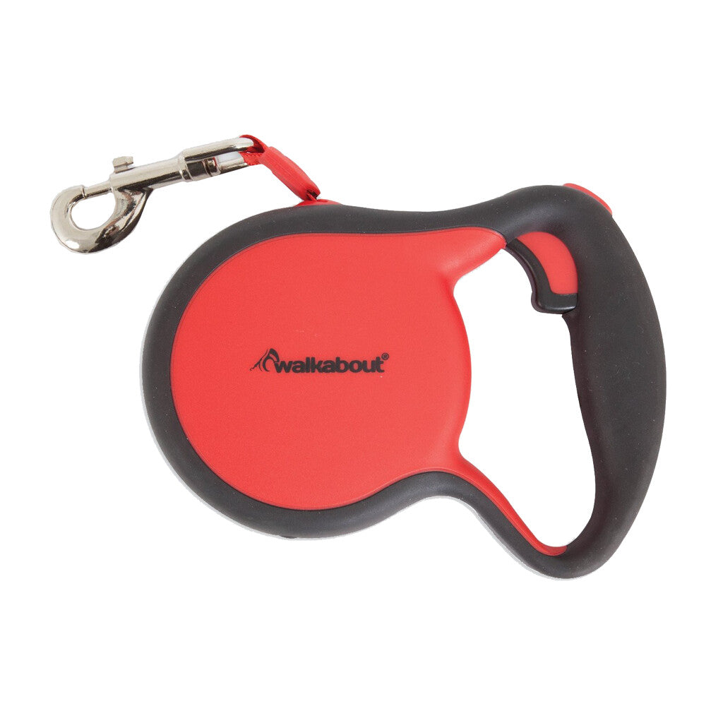 Walkabout uitschuifbare riem die oplicht in het donker, met comfortabele handgreep en snelle knop.