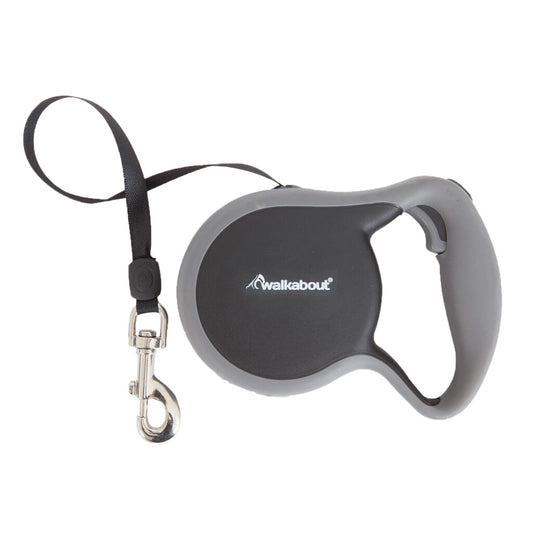 Walkabout uitschuifbare riem die oplicht in het donker, met softgrip handgreep en stevige haak.