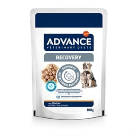 Advance Veterinary Diet DogCat Recovery Herstel 11X100 gr verpakking met kip voor honden en katten.